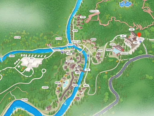 南开乡结合景区手绘地图智慧导览和720全景技术，可以让景区更加“动”起来，为游客提供更加身临其境的导览体验。